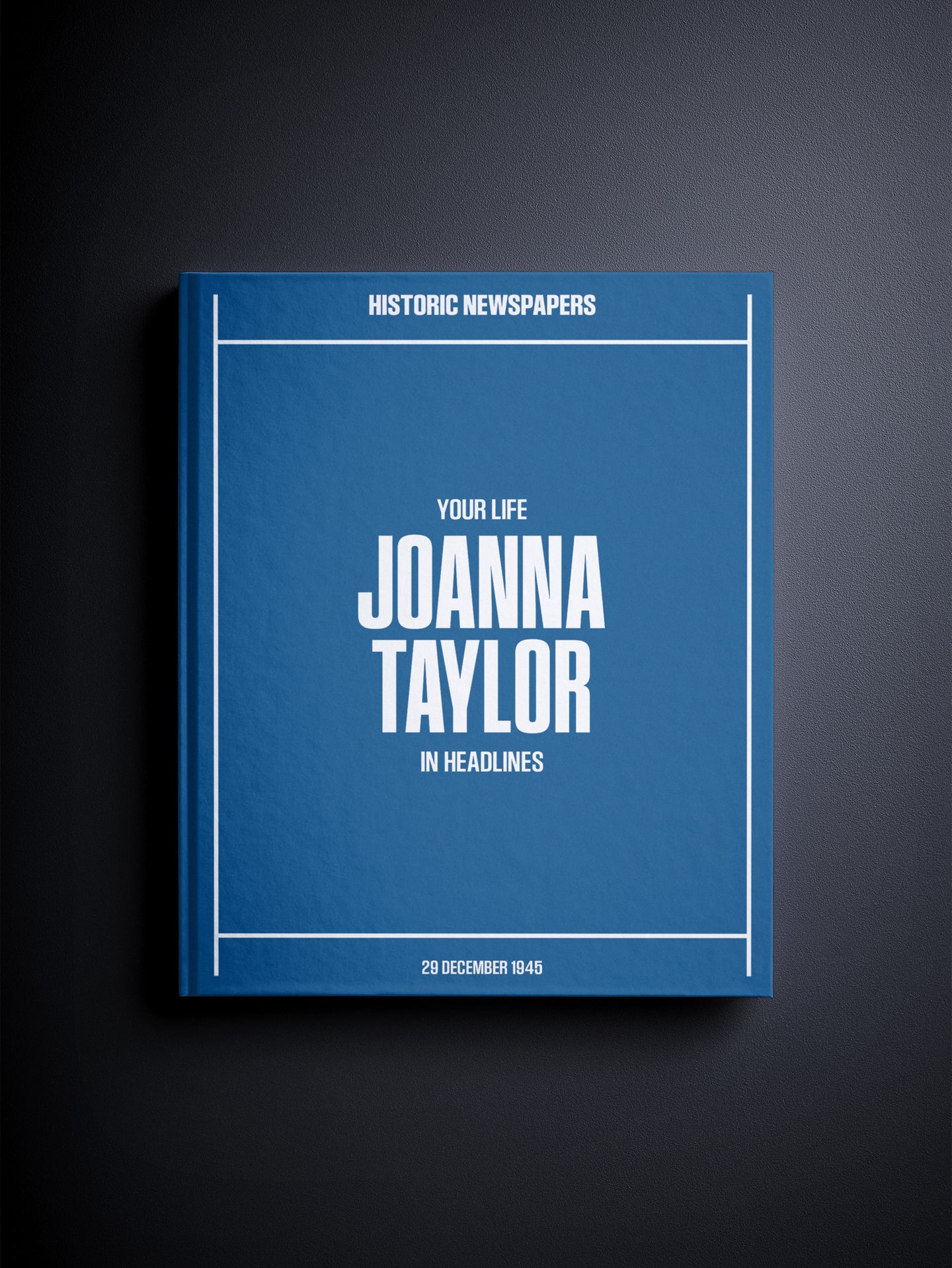 Personalised Birthday Newspaper Book