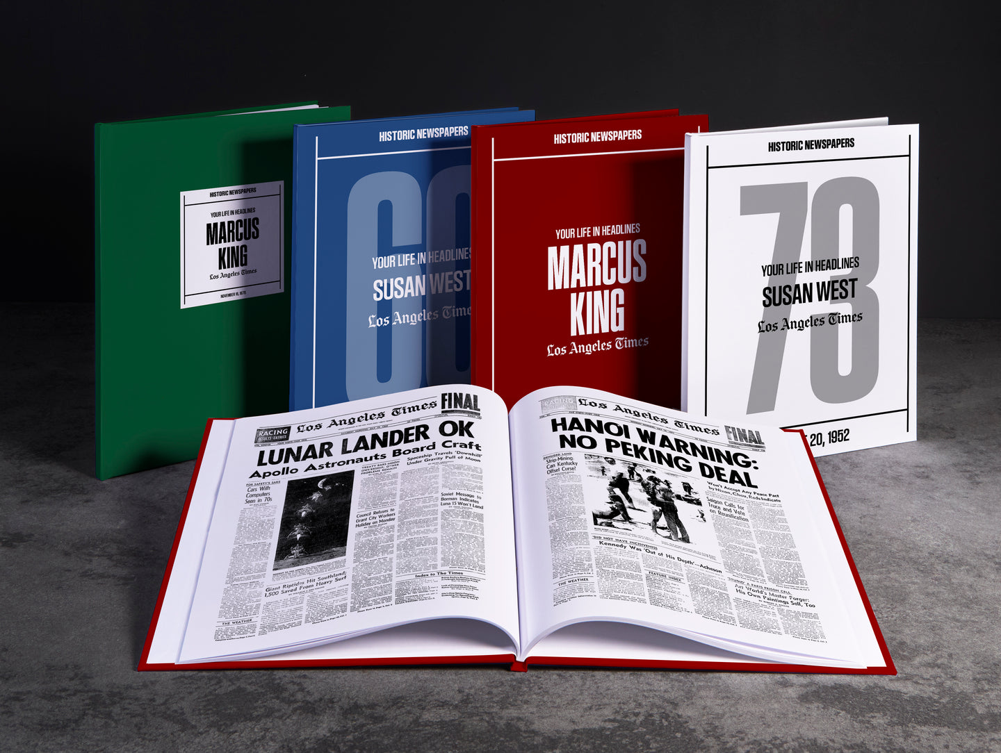 Personalised Birthday Newspaper Book Los Angeles Times Edition