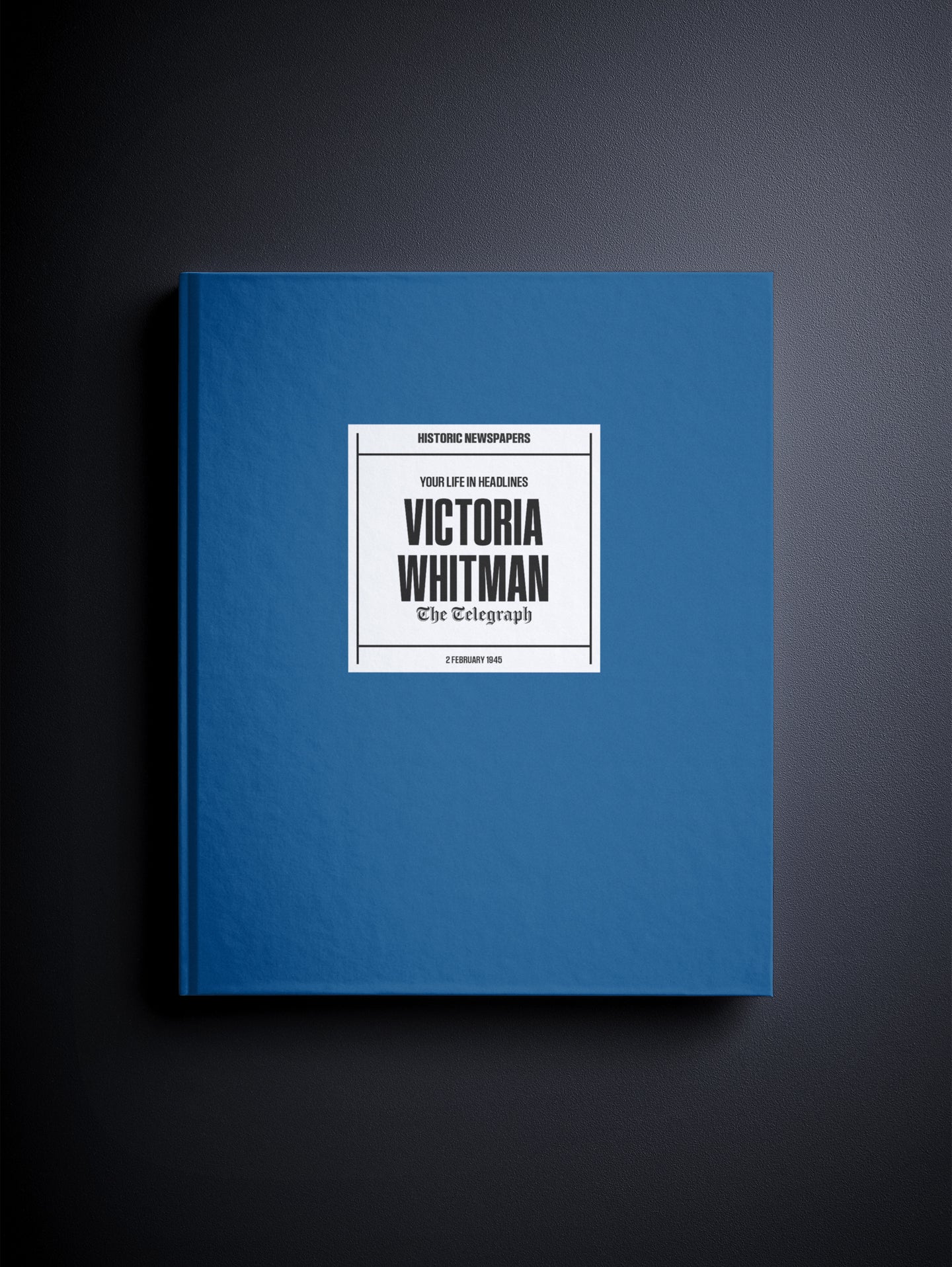 Personalised Birthday Newspaper Book Telegraph Edition