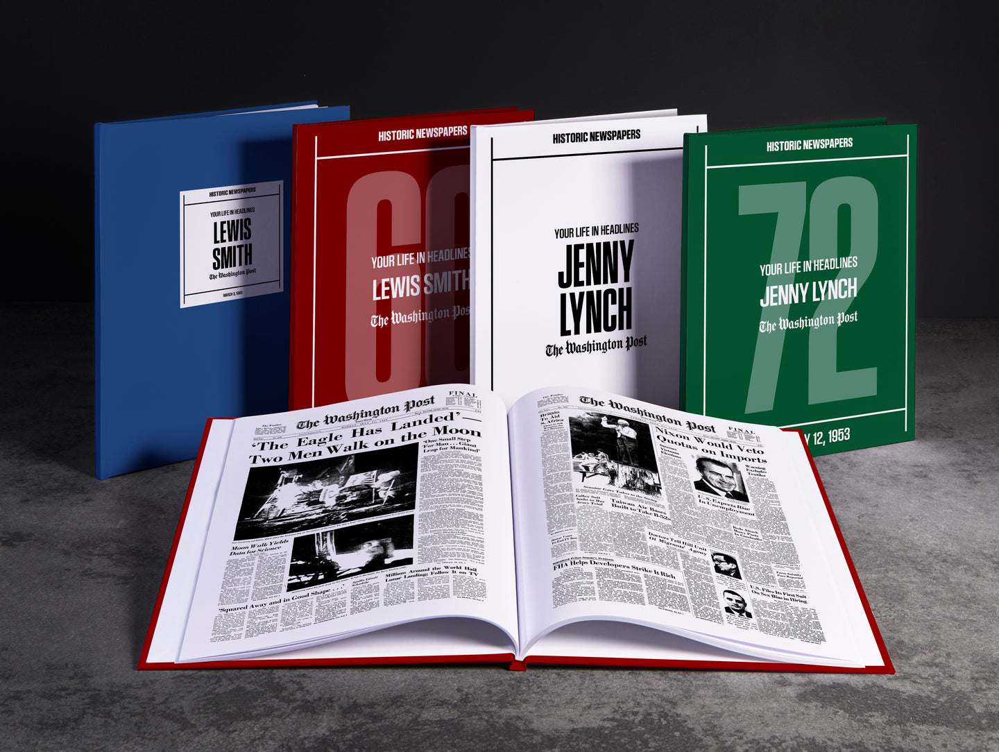 Personalised Birthday Newspaper Book Washington Post Edition