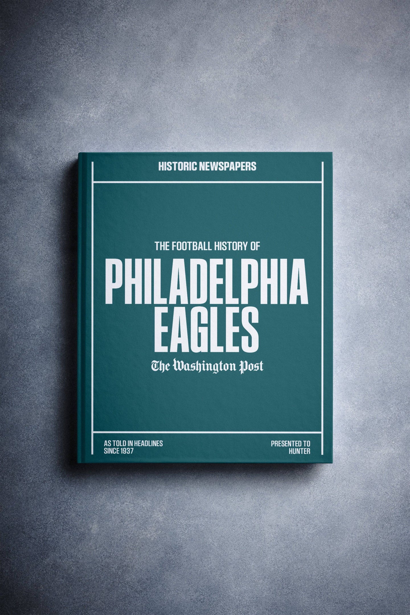 The Football History of Philadelphia Eagles Washington Post Edition Book