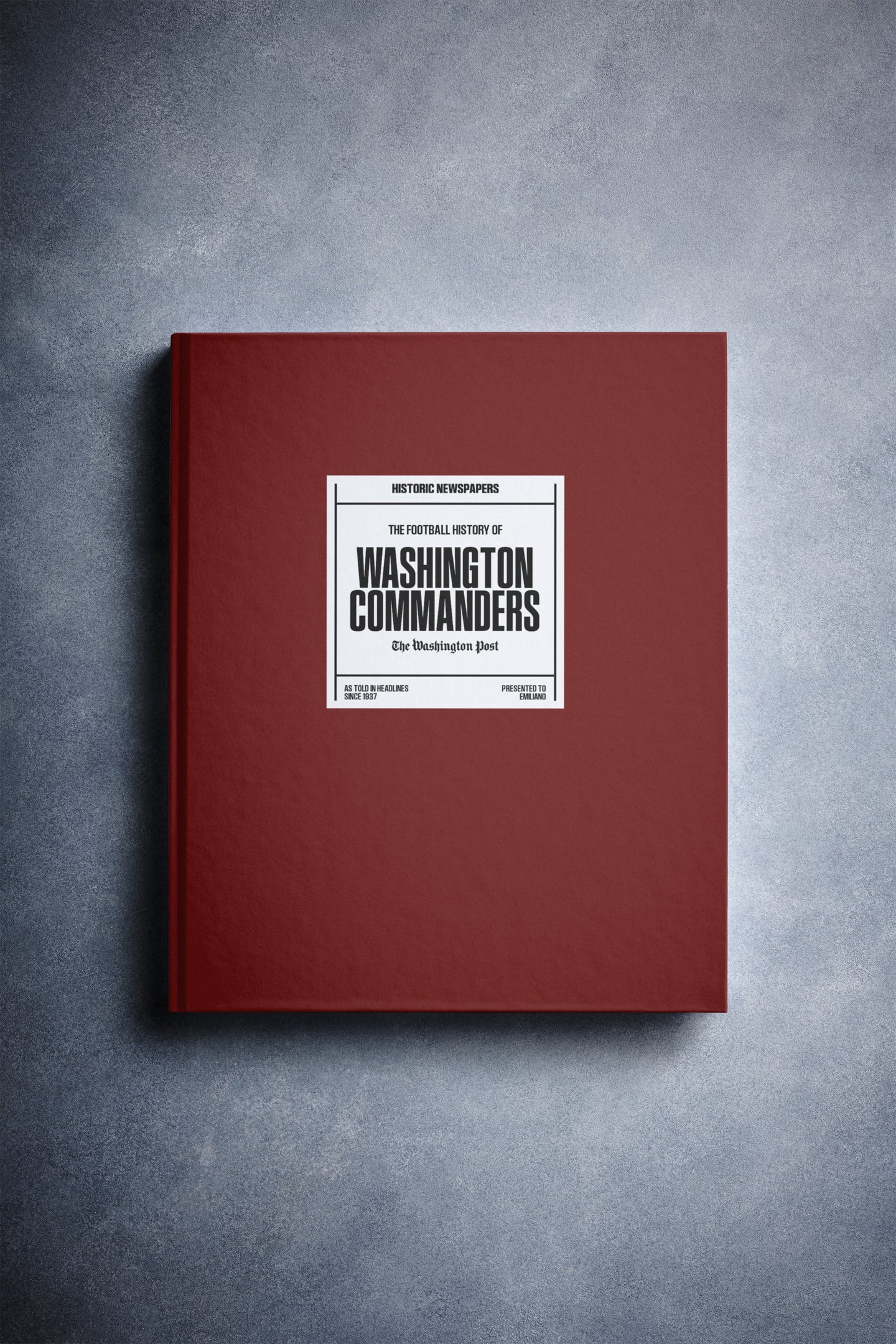 The US Football History of Washington Commanders Washington Post Edition Book